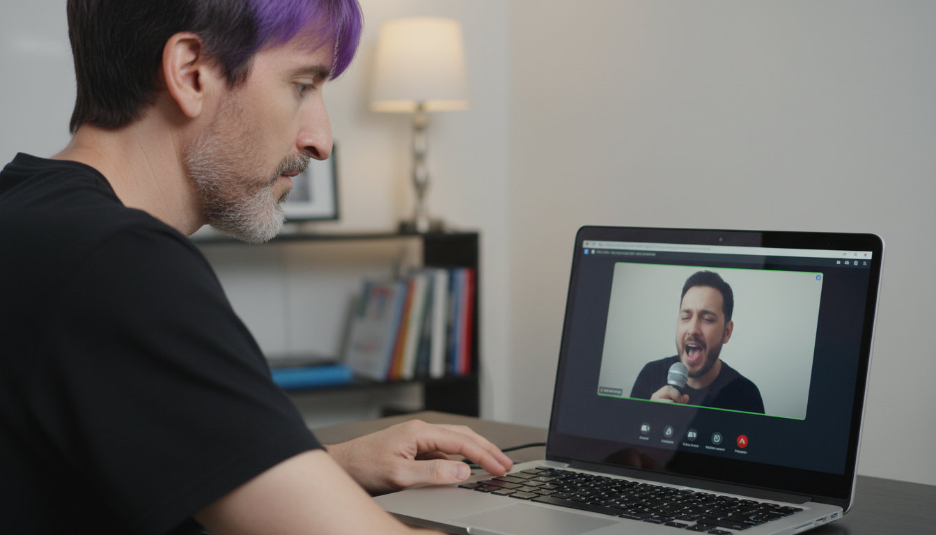 Gesangsunterricht per Webcam mit Thorsten